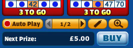 king jackpot 75 ball bingo game options