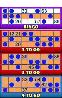 king jackpot 90 ball bingo card examples