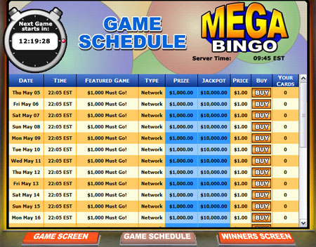 king jackpot mega bingo network online bingo game