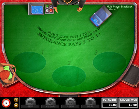 king jackpot multi-player blackjack online casino game