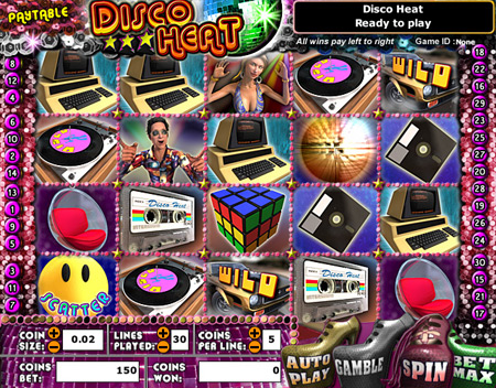 king jackpot disco heat 5 reel online slots game