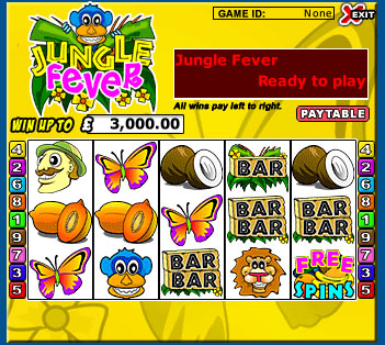 king jackpot jungle fever 5 reel online slots game