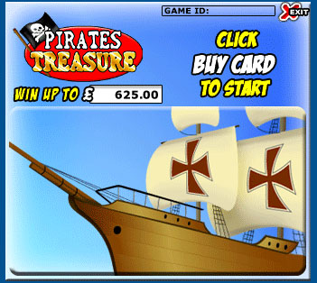 king jackpot pirates treasure scratch cards online instant win game