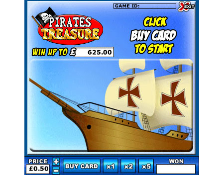 king jackpot pirates treasure online instant win game