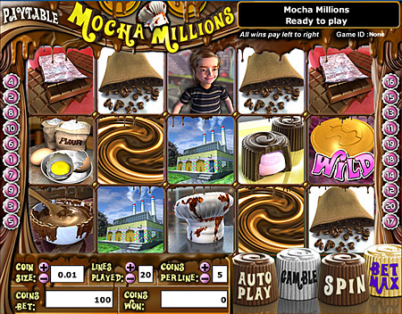 king jackpot mocha millions 5 reel online slots game