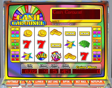 king jackpot cash carousel 5 reel online slots game